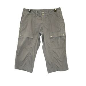 Koppen Women's Khaki Cargo Hiking Capri Pants Size 8 Low Rise Gorpcore Outdoor